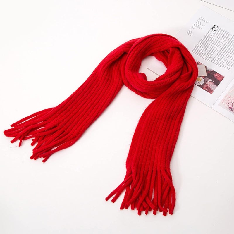 BEARUN Kids Knit Scarf Winter Fashion Solid Color Toddler Baby Scarves Neck Warmer Tassel Scarf for Boys Girls - Image 5